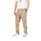 Beige Cotton Relaxed Fit Jean
