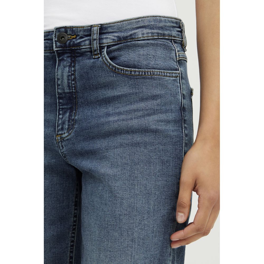 Blue Cotton Mom Jean