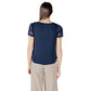 Blue Polyester T-Shirt