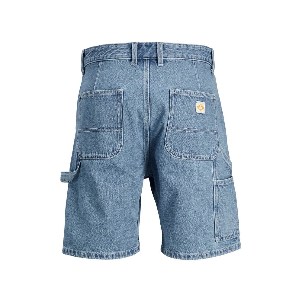 Light Blue Cotton Bermuda