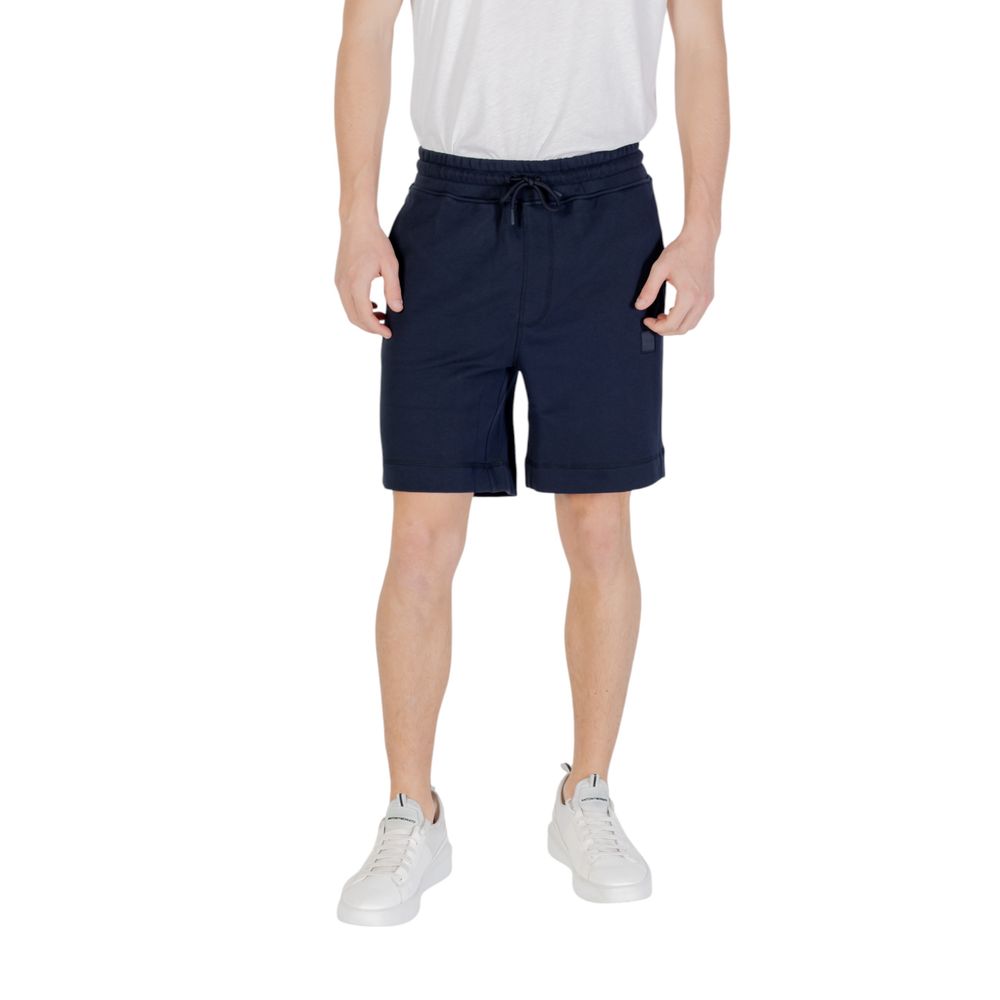Blue Cotton Bermuda