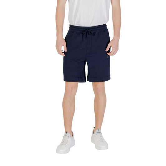 Blue Cotton Bermuda