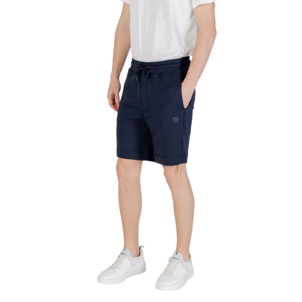 Blue Cotton Bermuda