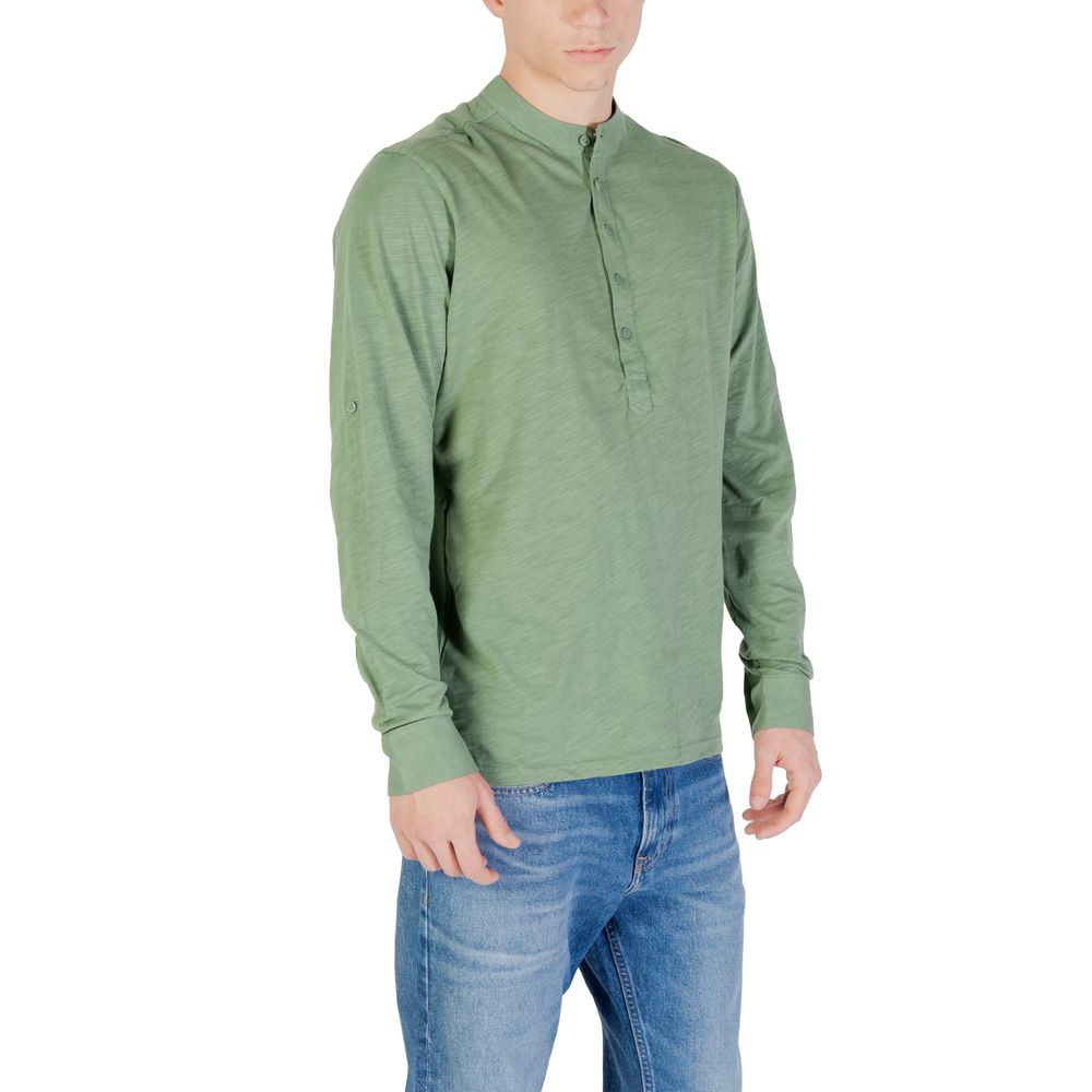Green Cotton Long Sleeve