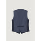 Blue Polyester Waistcoat