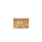 Beige Polyester Clutch Bag