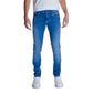 Blue Cotton Slim Fit Jean