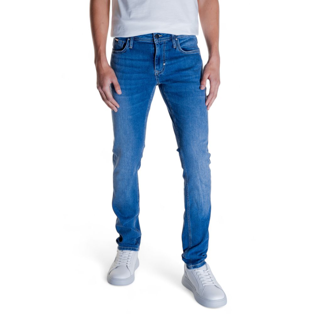 Blue Cotton Slim Fit Jean