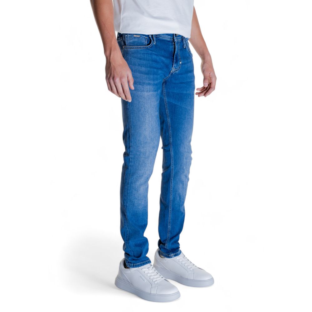 Blue Cotton Slim Fit Jean