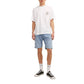 Light Blue Cotton Bermuda