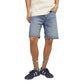 Blue Cotton Bermuda