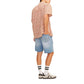 Light Blue Cotton Bermuda