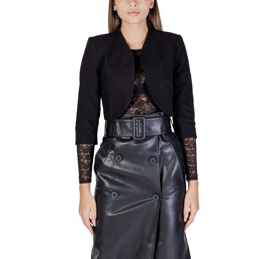 Black Polyester Sweater