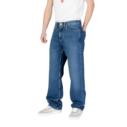 Blue Recycled Cotton Relaxed Fit Jean
