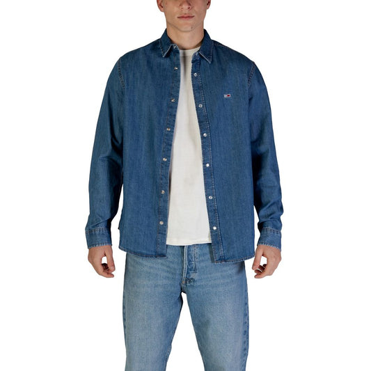 Blue Recycled Cotton Shirt
