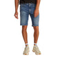 Blue Recycled Cotton Bermuda