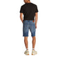 Blue Recycled Cotton Bermuda