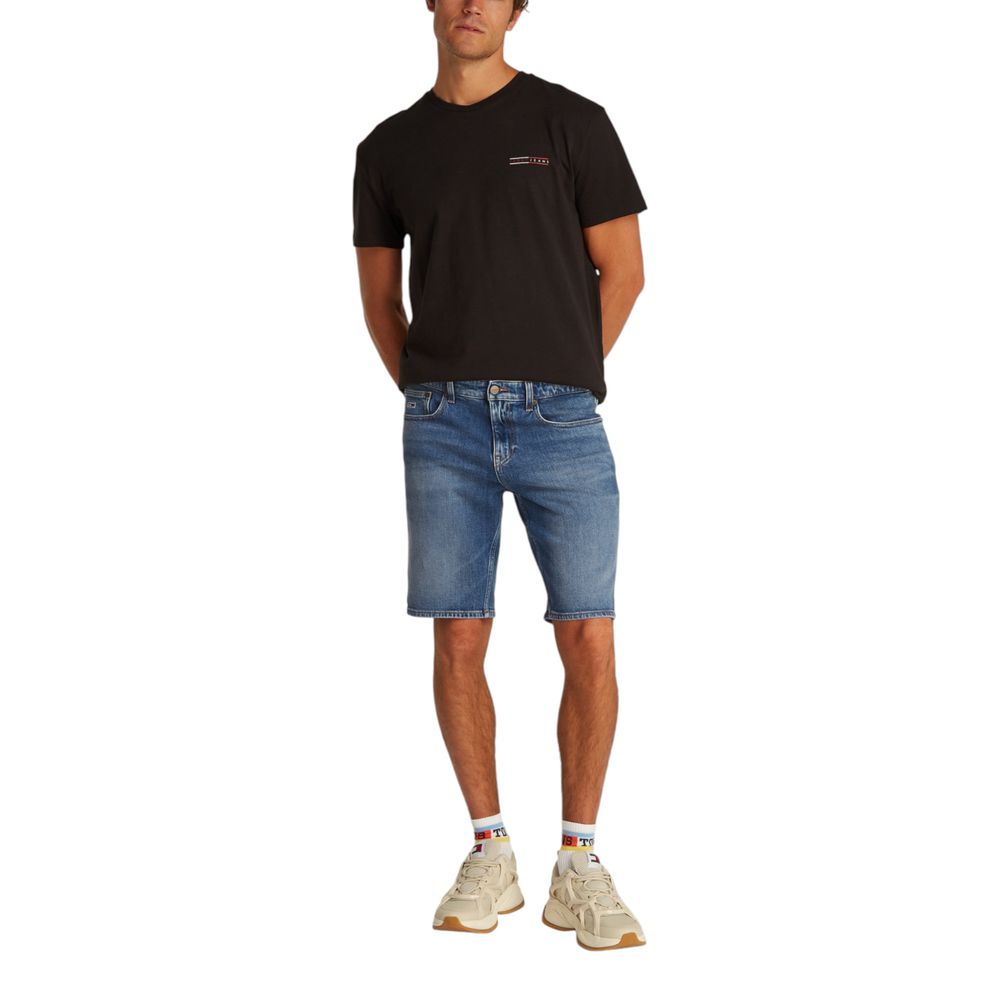 Blue Recycled Cotton Bermuda