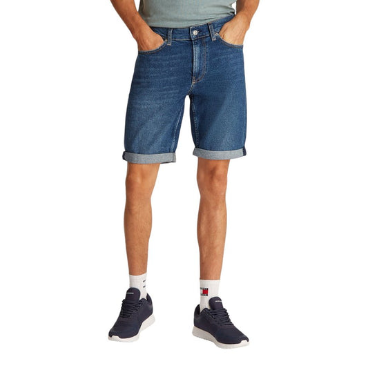 Blue Cotton Bermuda