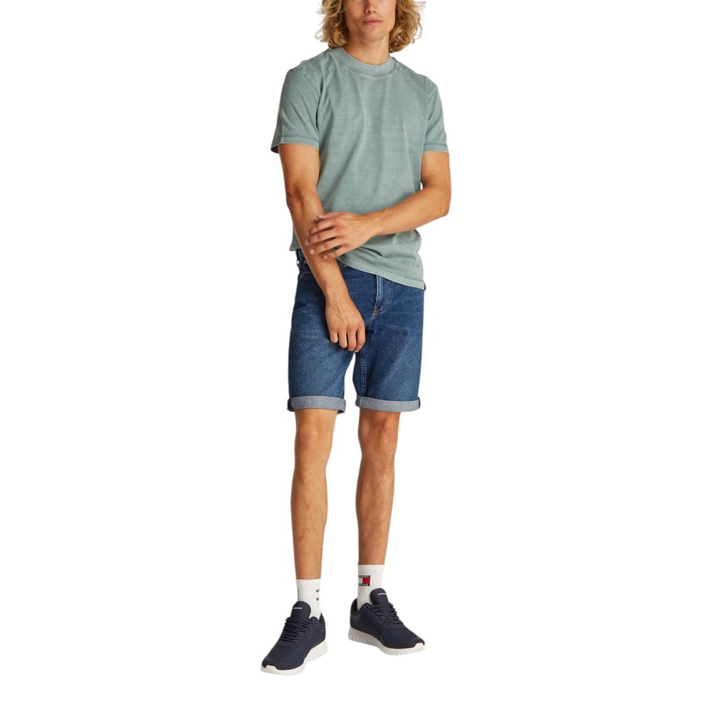 Blue Cotton Bermuda