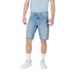 Blue Cotton Bermuda