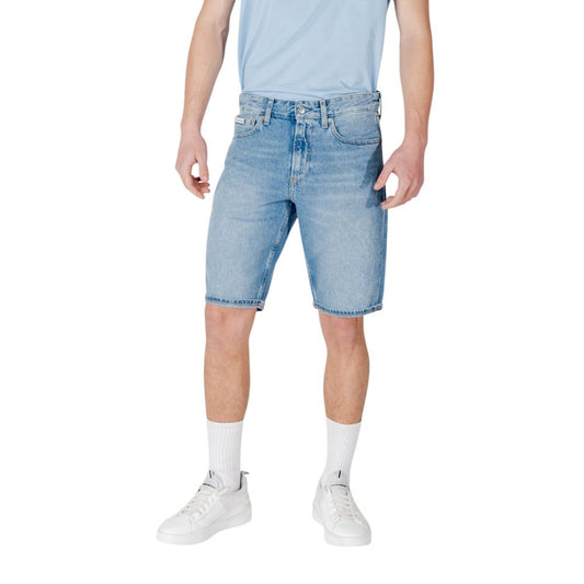 Blue Cotton Bermuda