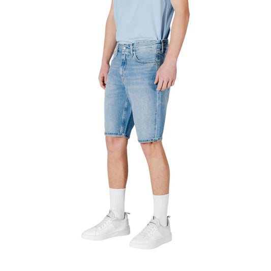 Blue Cotton Bermuda