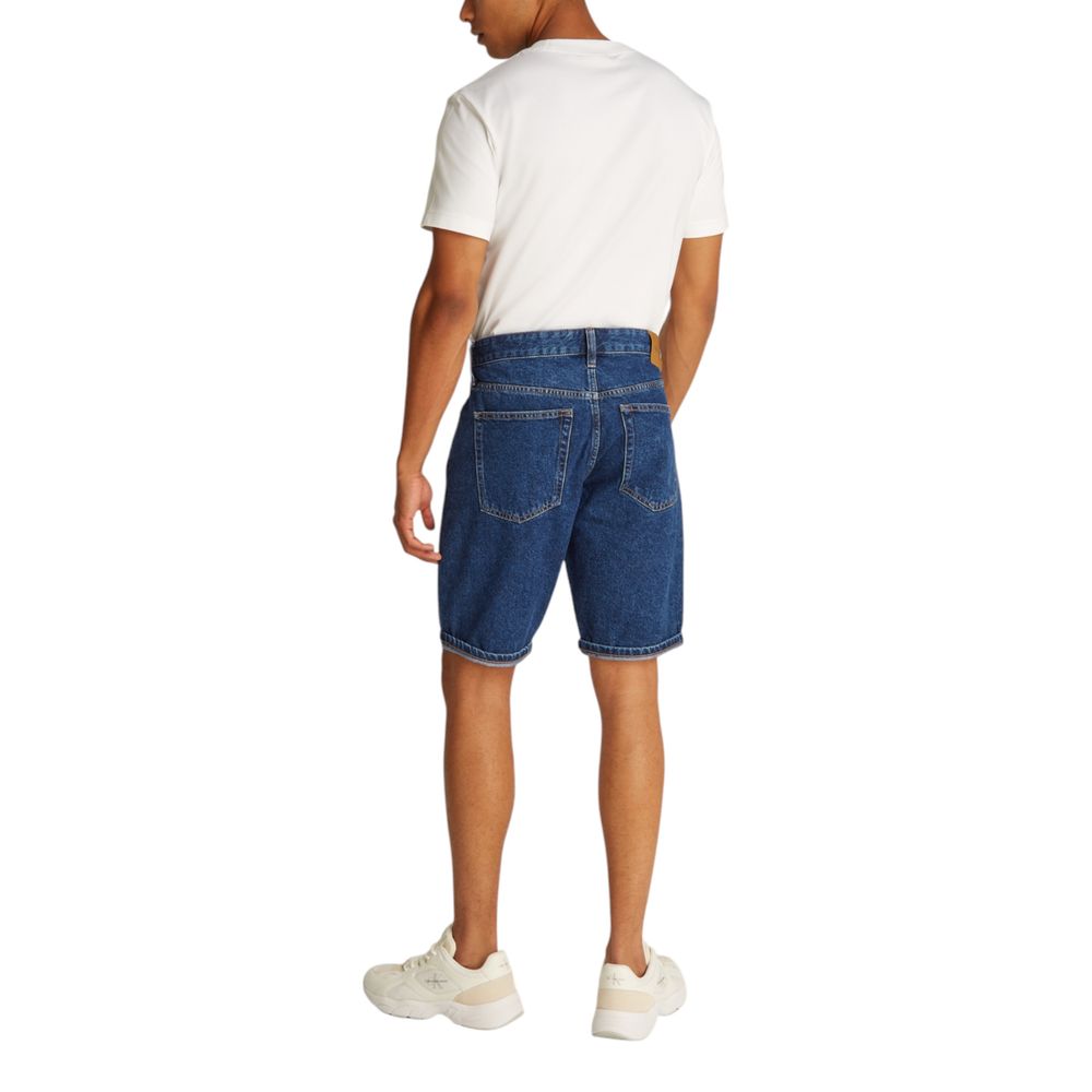 Blue Cotton Bermuda