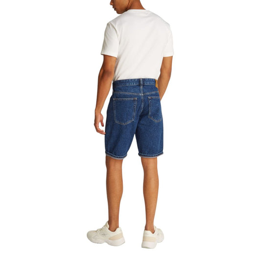 Blue Cotton Bermuda