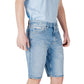 Blue Cotton Bermuda