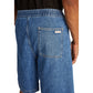 Blue Cotton Bermuda
