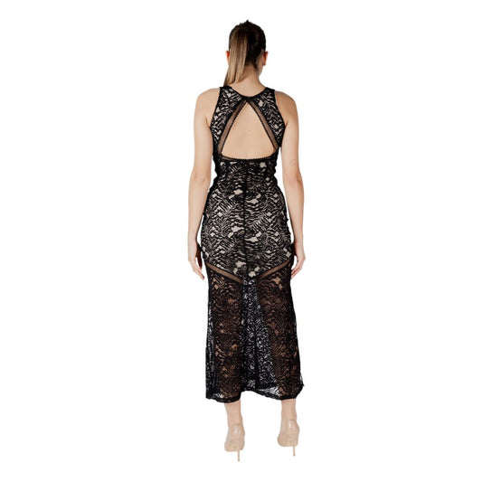 Black Polyester Long