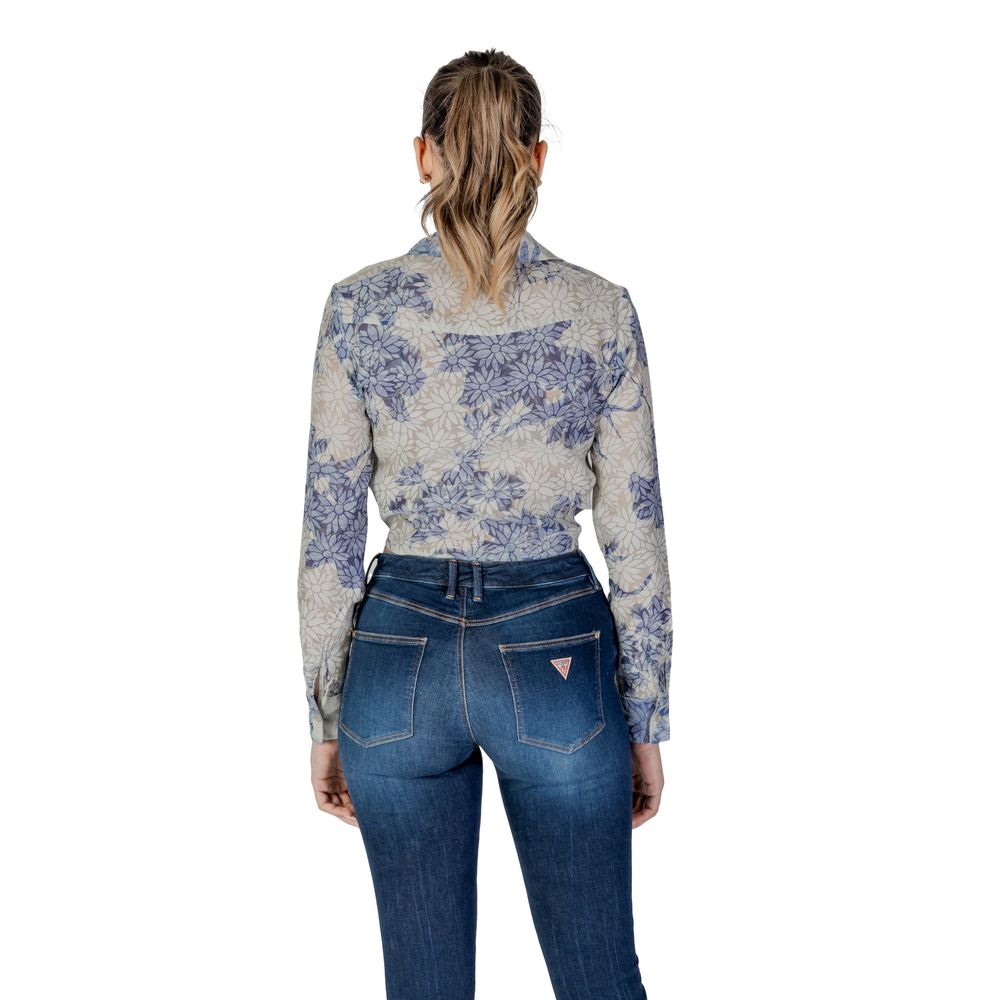 Blue Polyester Shirt