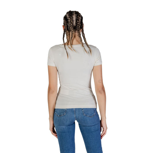 Cream Cotton T-Shirt