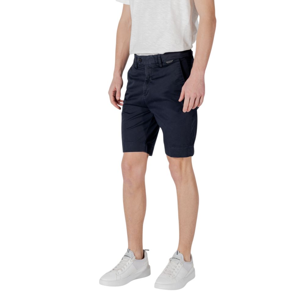 Blue Cotton Bermuda