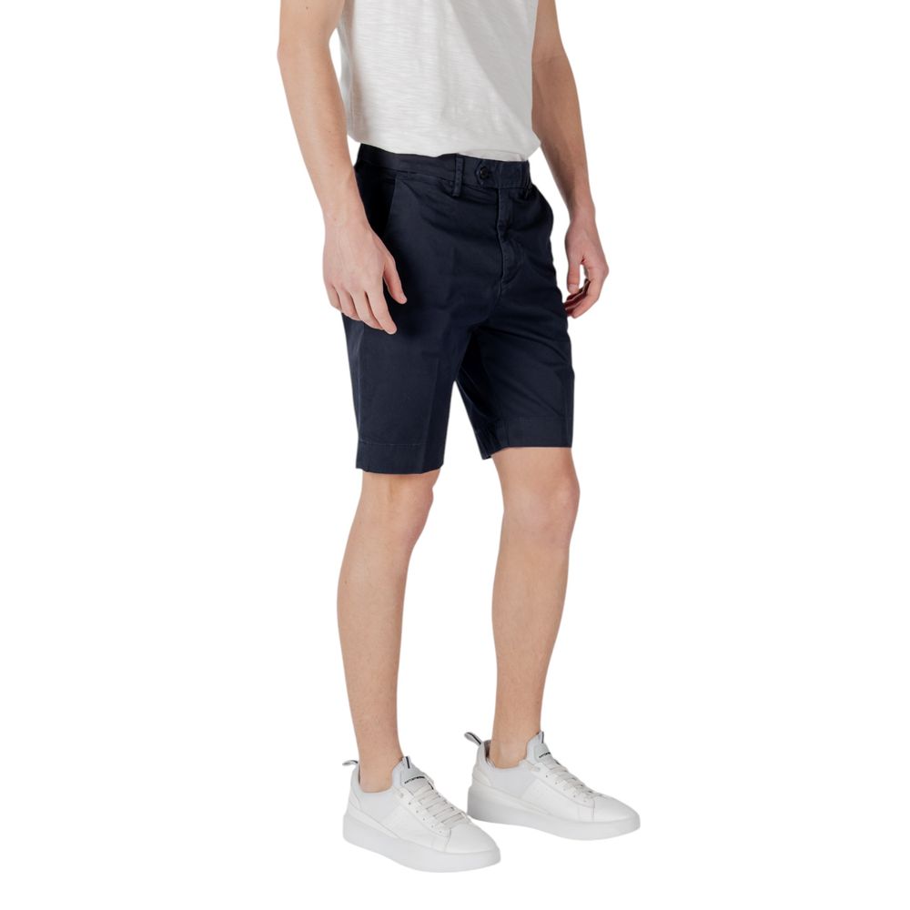 Blue Cotton Bermuda