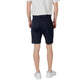 Blue Cotton Bermuda