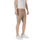 Beige Cotton Bermuda