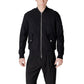 Black Polyester Jackets & Coat