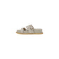 Gray Leather Sandal