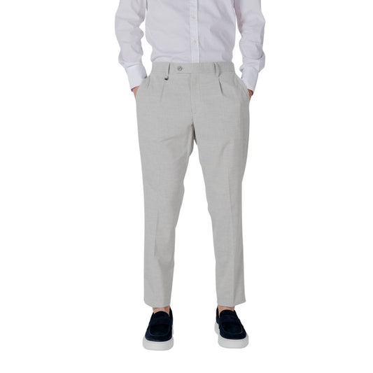 Gray Polyester Pant