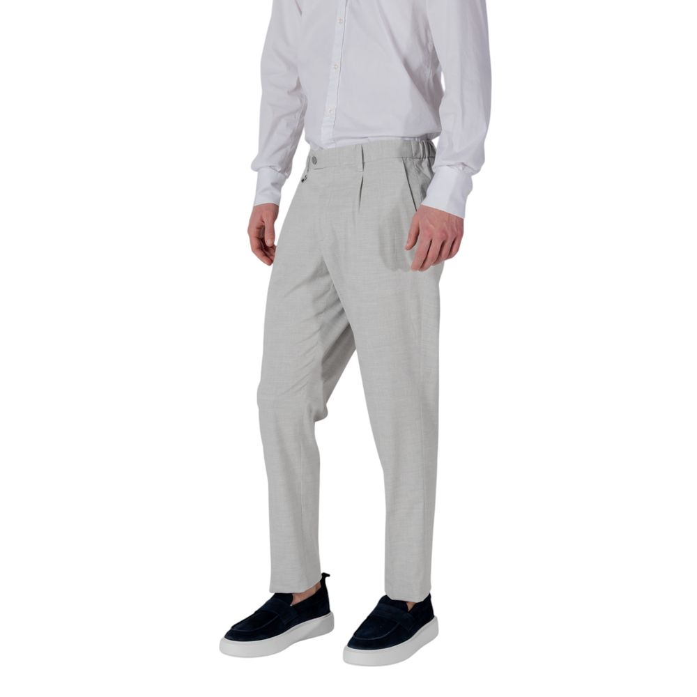 Gray Polyester Pant