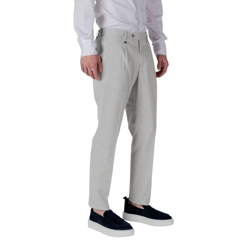 Gray Polyester Pant