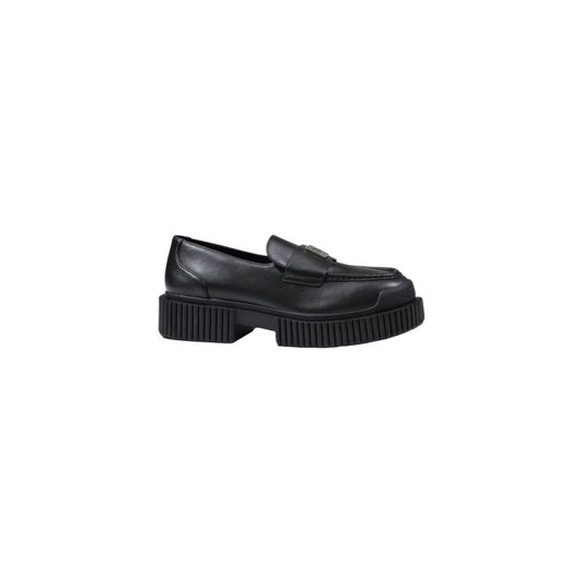 Black Leather Platform