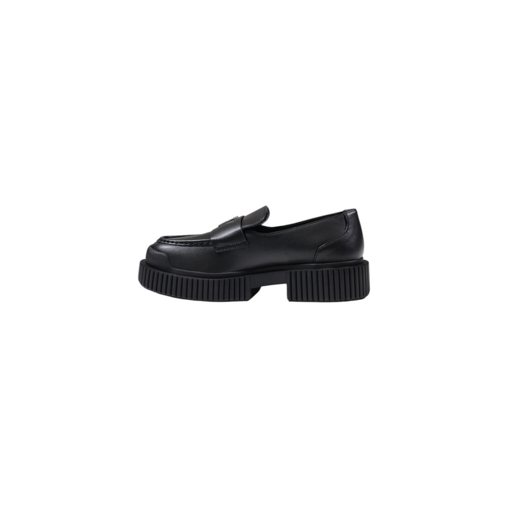Black Leather Platform