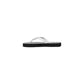 Black And White Rubber Flip-Flop Sandal