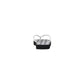 Black And White Rubber Flip-Flop Sandal