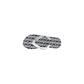 Black And White Rubber Flip-Flop Sandal