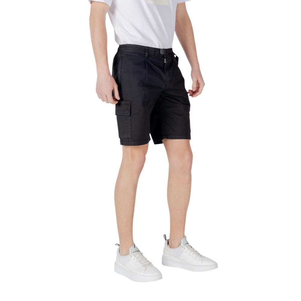 Black Cotton Bermuda