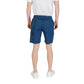 Blue Cotton Bermuda